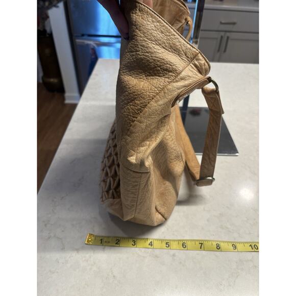 Day And Mood Slouchy Soft Woven Front Hobo Tote - Picture 13 of 16